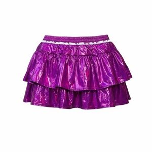 Vibrant Purple Tiered Skort